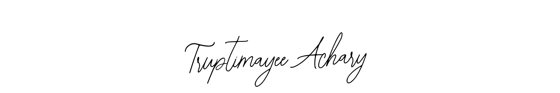 How to make Truptimayee Achary signature? Bearetta-2O07w is a professional autograph style. Create handwritten signature for Truptimayee Achary name. Truptimayee Achary signature style 12 images and pictures png