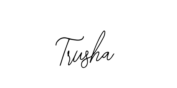 Trusha stylish signature style. Best Handwritten Sign (Bearetta-2O07w) for my name. Handwritten Signature Collection Ideas for my name Trusha. Trusha signature style 12 images and pictures png