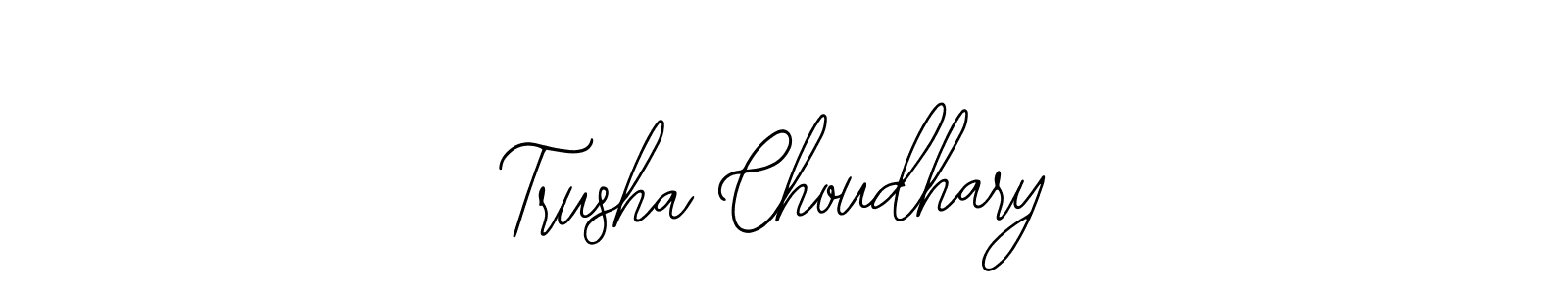 Make a beautiful signature design for name Trusha Choudhary. With this signature (Bearetta-2O07w) style, you can create a handwritten signature for free. Trusha Choudhary signature style 12 images and pictures png