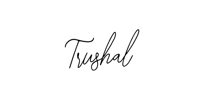 Here are the top 10 professional signature styles for the name Trushal. These are the best autograph styles you can use for your name. Trushal signature style 12 images and pictures png