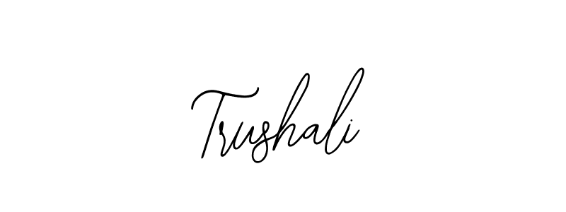 Make a beautiful signature design for name Trushali. With this signature (Bearetta-2O07w) style, you can create a handwritten signature for free. Trushali signature style 12 images and pictures png