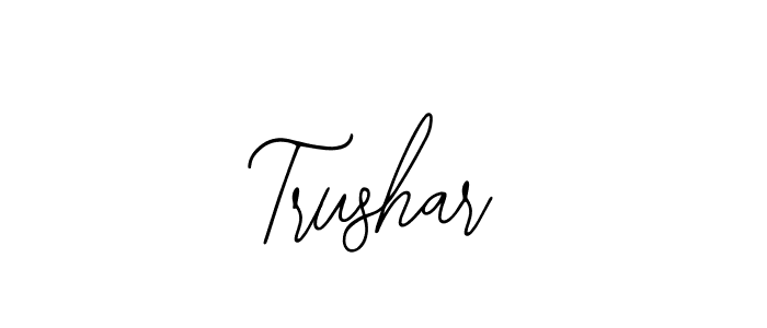 You should practise on your own different ways (Bearetta-2O07w) to write your name (Trushar) in signature. don't let someone else do it for you. Trushar signature style 12 images and pictures png