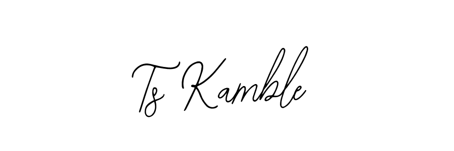 Bearetta-2O07w is a professional signature style that is perfect for those who want to add a touch of class to their signature. It is also a great choice for those who want to make their signature more unique. Get Ts Kamble name to fancy signature for free. Ts Kamble signature style 12 images and pictures png