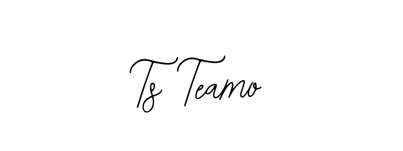 You should practise on your own different ways (Bearetta-2O07w) to write your name (Ts Teamo) in signature. don't let someone else do it for you. Ts Teamo signature style 12 images and pictures png