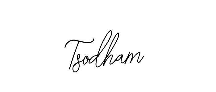 Make a beautiful signature design for name Tsodham. With this signature (Bearetta-2O07w) style, you can create a handwritten signature for free. Tsodham signature style 12 images and pictures png