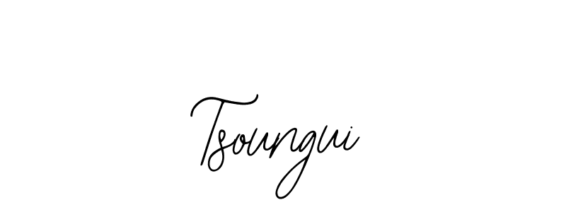 Make a beautiful signature design for name Tsoungui. With this signature (Bearetta-2O07w) style, you can create a handwritten signature for free. Tsoungui signature style 12 images and pictures png