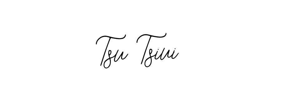 How to make Tsu Tsiui name signature. Use Bearetta-2O07w style for creating short signs online. This is the latest handwritten sign. Tsu Tsiui signature style 12 images and pictures png