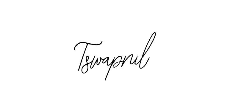 How to make Tswapnil name signature. Use Bearetta-2O07w style for creating short signs online. This is the latest handwritten sign. Tswapnil signature style 12 images and pictures png