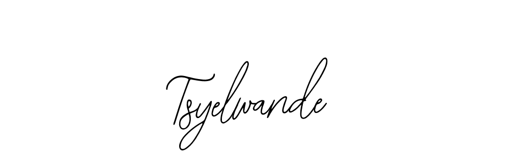 Design your own signature with our free online signature maker. With this signature software, you can create a handwritten (Bearetta-2O07w) signature for name Tsyelwande. Tsyelwande signature style 12 images and pictures png