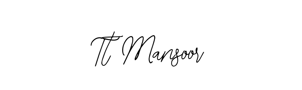 Make a beautiful signature design for name Tt Mansoor. With this signature (Bearetta-2O07w) style, you can create a handwritten signature for free. Tt Mansoor signature style 12 images and pictures png
