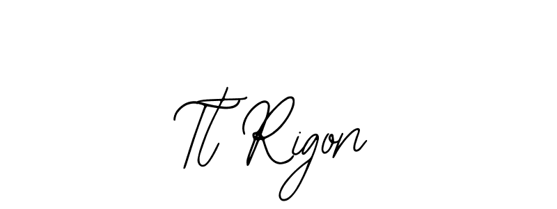 You should practise on your own different ways (Bearetta-2O07w) to write your name (Tt Rigon) in signature. don't let someone else do it for you. Tt Rigon signature style 12 images and pictures png