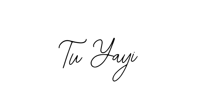 Use a signature maker to create a handwritten signature online. With this signature software, you can design (Bearetta-2O07w) your own signature for name Tu Yayi. Tu Yayi signature style 12 images and pictures png