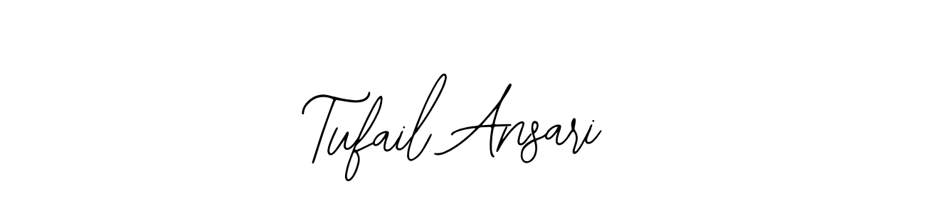 Make a beautiful signature design for name Tufail Ansari. With this signature (Bearetta-2O07w) style, you can create a handwritten signature for free. Tufail Ansari signature style 12 images and pictures png