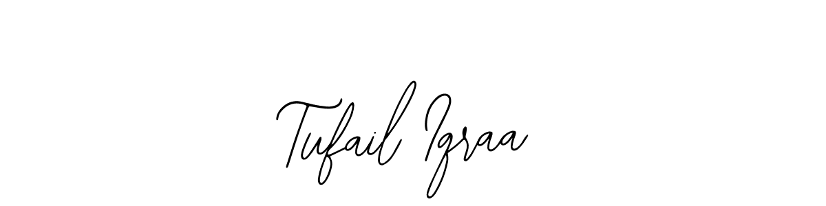 This is the best signature style for the Tufail Iqraa name. Also you like these signature font (Bearetta-2O07w). Mix name signature. Tufail Iqraa signature style 12 images and pictures png