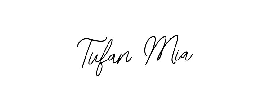 You should practise on your own different ways (Bearetta-2O07w) to write your name (Tufan Mia) in signature. don't let someone else do it for you. Tufan Mia signature style 12 images and pictures png