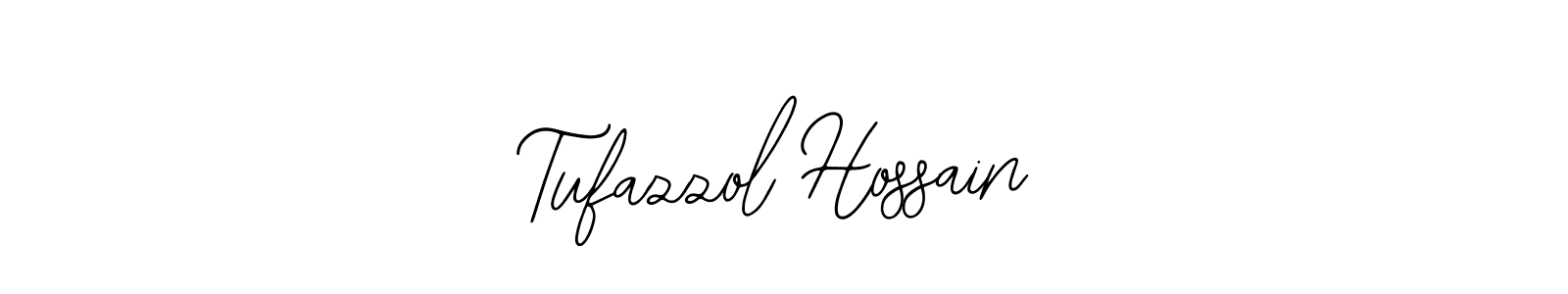 You should practise on your own different ways (Bearetta-2O07w) to write your name (Tufazzol Hossain) in signature. don't let someone else do it for you. Tufazzol Hossain signature style 12 images and pictures png