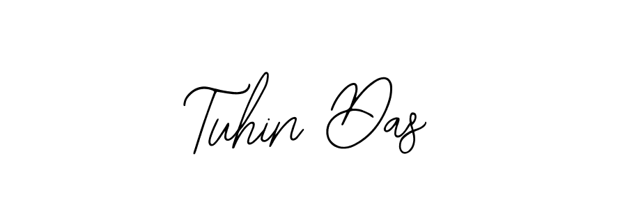 You should practise on your own different ways (Bearetta-2O07w) to write your name (Tuhin Das) in signature. don't let someone else do it for you. Tuhin Das signature style 12 images and pictures png