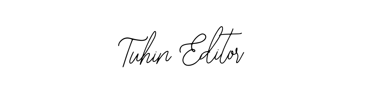 Design your own signature with our free online signature maker. With this signature software, you can create a handwritten (Bearetta-2O07w) signature for name Tuhin Editor. Tuhin Editor signature style 12 images and pictures png