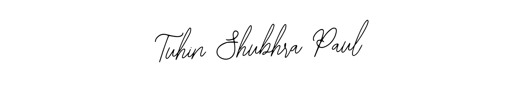 You should practise on your own different ways (Bearetta-2O07w) to write your name (Tuhin Shubhra Paul) in signature. don't let someone else do it for you. Tuhin Shubhra Paul signature style 12 images and pictures png