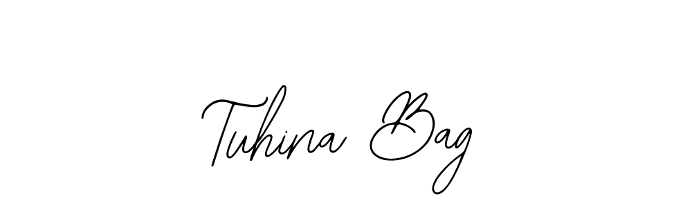 Design your own signature with our free online signature maker. With this signature software, you can create a handwritten (Bearetta-2O07w) signature for name Tuhina Bag. Tuhina Bag signature style 12 images and pictures png