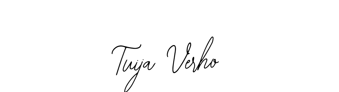 You should practise on your own different ways (Bearetta-2O07w) to write your name (Tuija Verho) in signature. don't let someone else do it for you. Tuija Verho signature style 12 images and pictures png