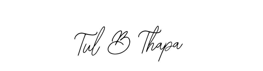 How to Draw Tul B Thapa signature style? Bearetta-2O07w is a latest design signature styles for name Tul B Thapa. Tul B Thapa signature style 12 images and pictures png