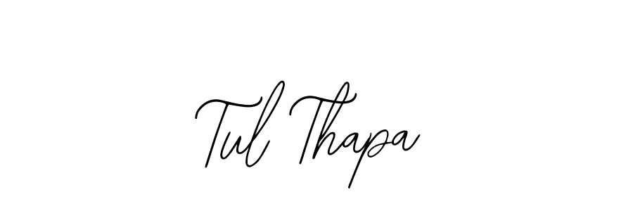 Design your own signature with our free online signature maker. With this signature software, you can create a handwritten (Bearetta-2O07w) signature for name Tul Thapa. Tul Thapa signature style 12 images and pictures png