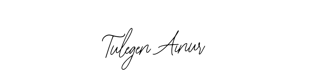 Use a signature maker to create a handwritten signature online. With this signature software, you can design (Bearetta-2O07w) your own signature for name Tulegen Ainur. Tulegen Ainur signature style 12 images and pictures png