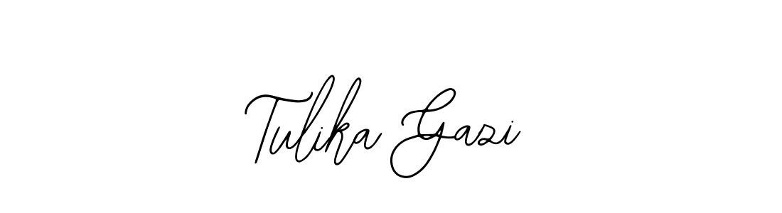 if you are searching for the best signature style for your name Tulika Gazi. so please give up your signature search. here we have designed multiple signature styles  using Bearetta-2O07w. Tulika Gazi signature style 12 images and pictures png