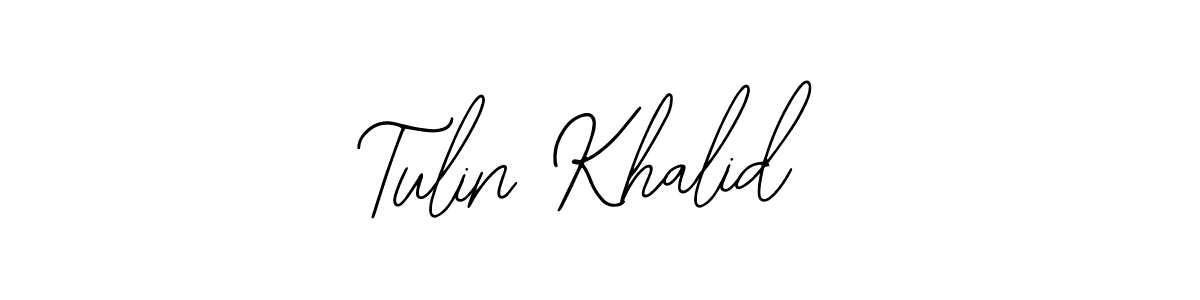 Bearetta-2O07w is a professional signature style that is perfect for those who want to add a touch of class to their signature. It is also a great choice for those who want to make their signature more unique. Get Tulin Khalid name to fancy signature for free. Tulin Khalid signature style 12 images and pictures png