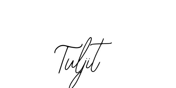 Use a signature maker to create a handwritten signature online. With this signature software, you can design (Bearetta-2O07w) your own signature for name Tuljit. Tuljit signature style 12 images and pictures png