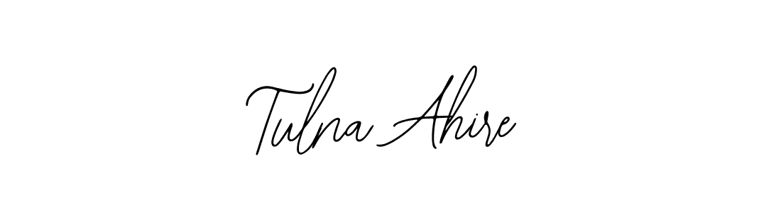 Make a beautiful signature design for name Tulna Ahire. With this signature (Bearetta-2O07w) style, you can create a handwritten signature for free. Tulna Ahire signature style 12 images and pictures png