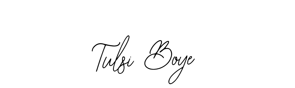 How to make Tulsi Boye name signature. Use Bearetta-2O07w style for creating short signs online. This is the latest handwritten sign. Tulsi Boye signature style 12 images and pictures png