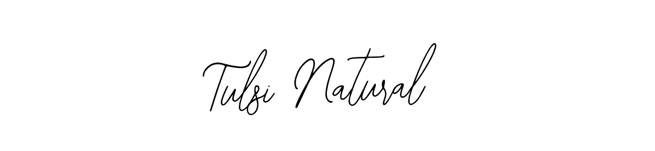 How to make Tulsi Natural name signature. Use Bearetta-2O07w style for creating short signs online. This is the latest handwritten sign. Tulsi Natural signature style 12 images and pictures png