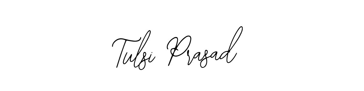 How to make Tulsi Prasad name signature. Use Bearetta-2O07w style for creating short signs online. This is the latest handwritten sign. Tulsi Prasad signature style 12 images and pictures png