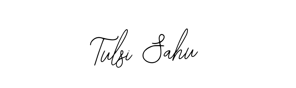 You should practise on your own different ways (Bearetta-2O07w) to write your name (Tulsi Sahu) in signature. don't let someone else do it for you. Tulsi Sahu signature style 12 images and pictures png