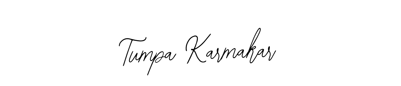 You should practise on your own different ways (Bearetta-2O07w) to write your name (Tumpa Karmakar) in signature. don't let someone else do it for you. Tumpa Karmakar signature style 12 images and pictures png