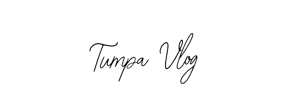 You should practise on your own different ways (Bearetta-2O07w) to write your name (Tumpa Vlog) in signature. don't let someone else do it for you. Tumpa Vlog signature style 12 images and pictures png