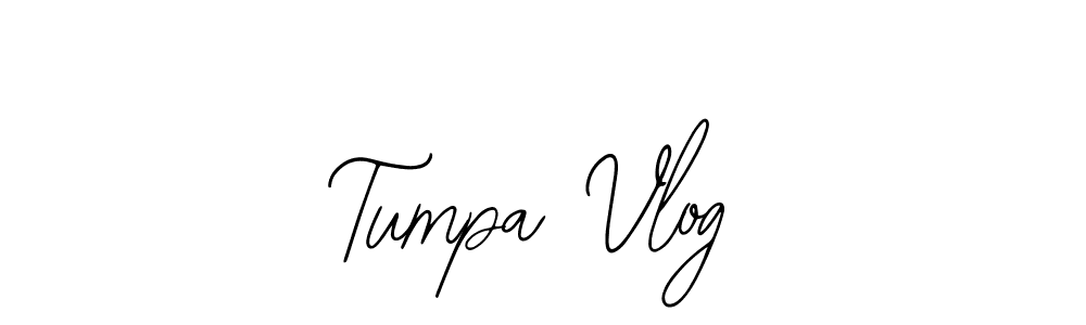 You should practise on your own different ways (Bearetta-2O07w) to write your name (Tumpa Vlog) in signature. don't let someone else do it for you. Tumpa Vlog signature style 12 images and pictures png