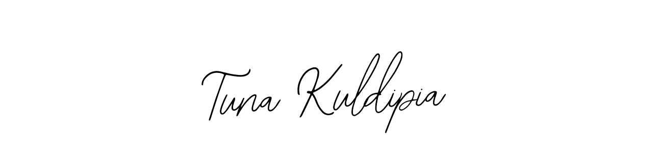 Bearetta-2O07w is a professional signature style that is perfect for those who want to add a touch of class to their signature. It is also a great choice for those who want to make their signature more unique. Get Tuna Kuldipia name to fancy signature for free. Tuna Kuldipia signature style 12 images and pictures png