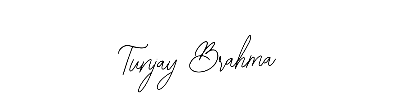 You should practise on your own different ways (Bearetta-2O07w) to write your name (Tunjay Brahma) in signature. don't let someone else do it for you. Tunjay Brahma signature style 12 images and pictures png