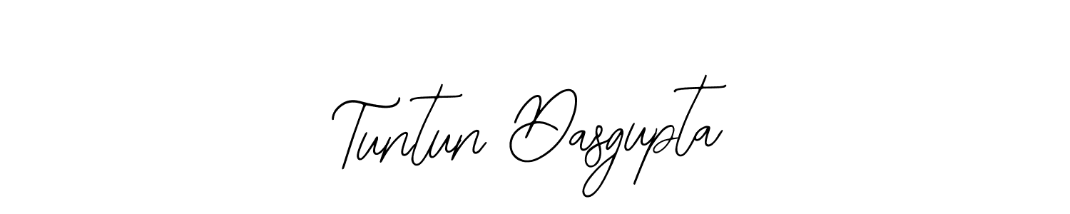 How to make Tuntun Dasgupta name signature. Use Bearetta-2O07w style for creating short signs online. This is the latest handwritten sign. Tuntun Dasgupta signature style 12 images and pictures png