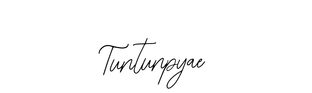 It looks lik you need a new signature style for name Tuntunpyae. Design unique handwritten (Bearetta-2O07w) signature with our free signature maker in just a few clicks. Tuntunpyae signature style 12 images and pictures png