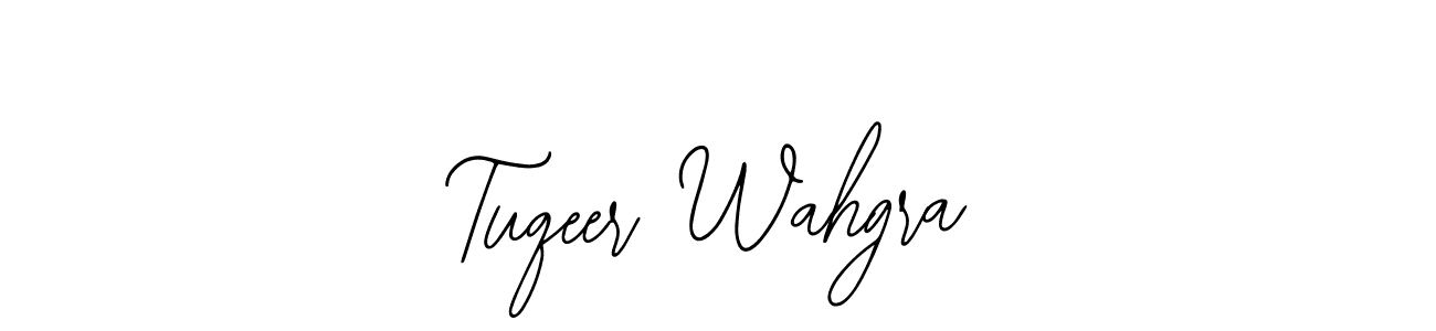 The best way (Bearetta-2O07w) to make a short signature is to pick only two or three words in your name. The name Tuqeer Wahgra include a total of six letters. For converting this name. Tuqeer Wahgra signature style 12 images and pictures png