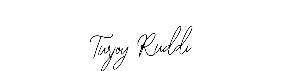 Bearetta-2O07w is a professional signature style that is perfect for those who want to add a touch of class to their signature. It is also a great choice for those who want to make their signature more unique. Get Turjoy Ruddi name to fancy signature for free. Turjoy Ruddi signature style 12 images and pictures png