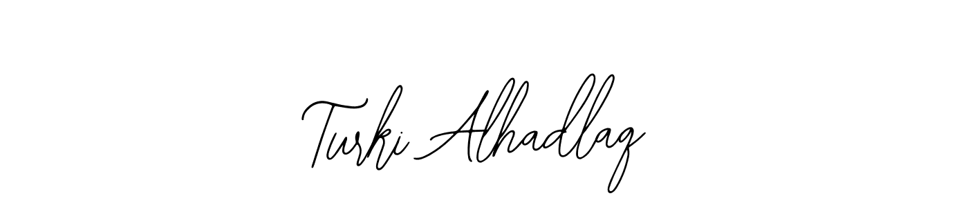 Make a beautiful signature design for name Turki Alhadlaq. Use this online signature maker to create a handwritten signature for free. Turki Alhadlaq signature style 12 images and pictures png