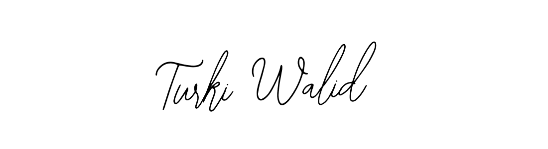 Design your own signature with our free online signature maker. With this signature software, you can create a handwritten (Bearetta-2O07w) signature for name Turki Walid. Turki Walid signature style 12 images and pictures png