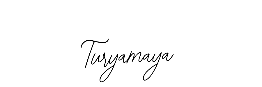 You should practise on your own different ways (Bearetta-2O07w) to write your name (Turyamaya) in signature. don't let someone else do it for you. Turyamaya signature style 12 images and pictures png