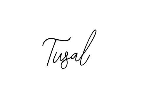 Use a signature maker to create a handwritten signature online. With this signature software, you can design (Bearetta-2O07w) your own signature for name Tusal. Tusal signature style 12 images and pictures png