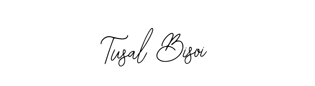 You should practise on your own different ways (Bearetta-2O07w) to write your name (Tusal Bisoi) in signature. don't let someone else do it for you. Tusal Bisoi signature style 12 images and pictures png